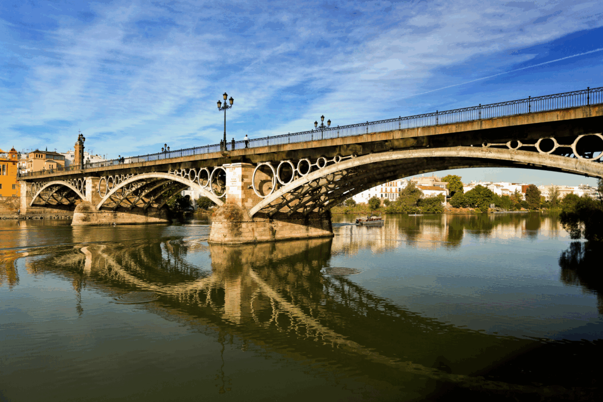 Vista del puente de Triana